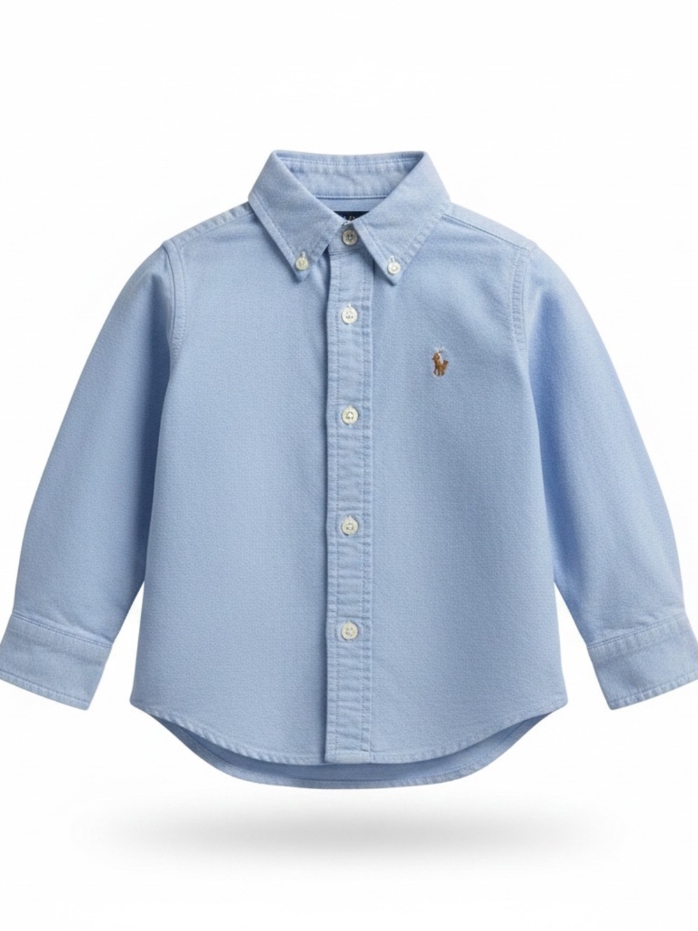 Ralph Lauren - Button down Oxford shirt with tricoloured embroidered pony